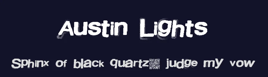 Austin Lights by Xerographer Fonts — Decorative Font — thumbnail 2