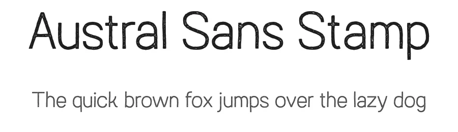 Austral Sans Stamp by Antipixel — Decorative Font