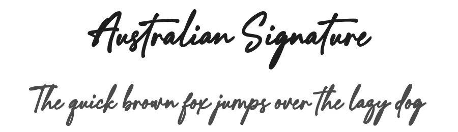 Australian Signature