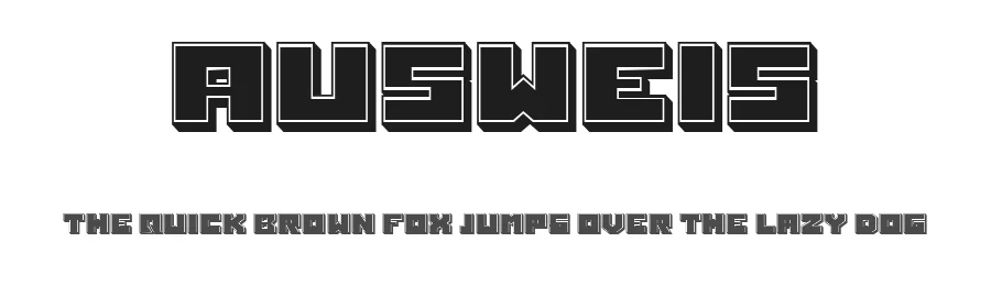 Ausweis by Vladimir Nikolic β Display Font
