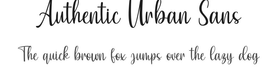 Authentic Urban Sans