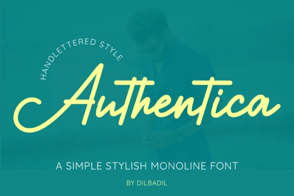 Authentica Font by dilbadil by dilbadil — Script Handwritten Font