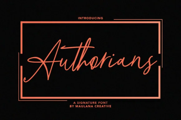 Authorians Font by Maulana Creative — Script Handwritten Font