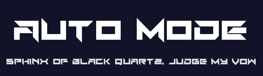 Auto Mode by EyeCone — Display Font — thumbnail 2