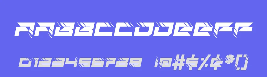 Auto Techno by EyeCone — Display Font — thumbnail 3