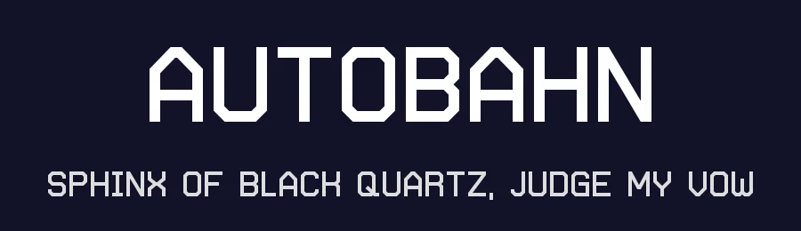 Autobahn by Rebellium — Display Font — thumbnail 2