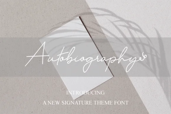 Autobiography Font by erik studio — Script Handwritten Font