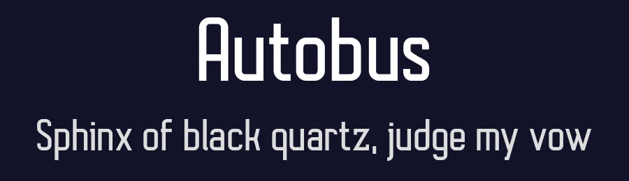 Autobus by NimaType — Sans Serif Font — thumbnail 2