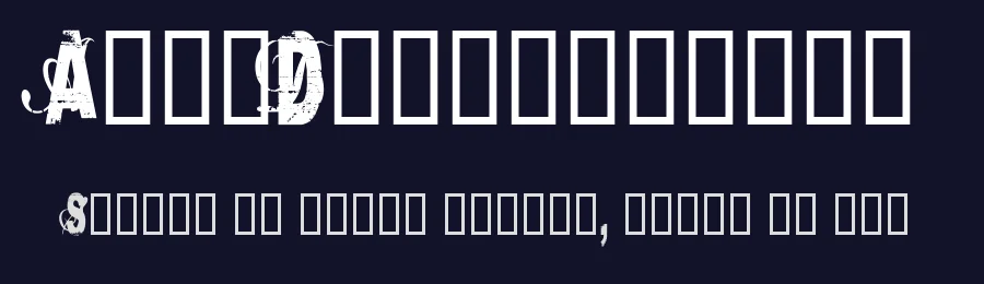 AutoDestruction by Cloutierfontes — Decorative Font — thumbnail 2