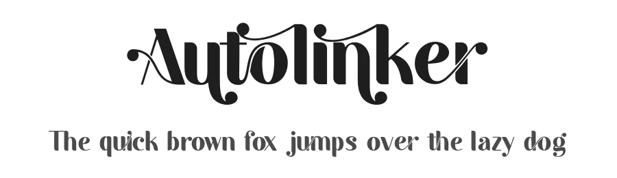 Autolinker by 177Studio — Decorative Font