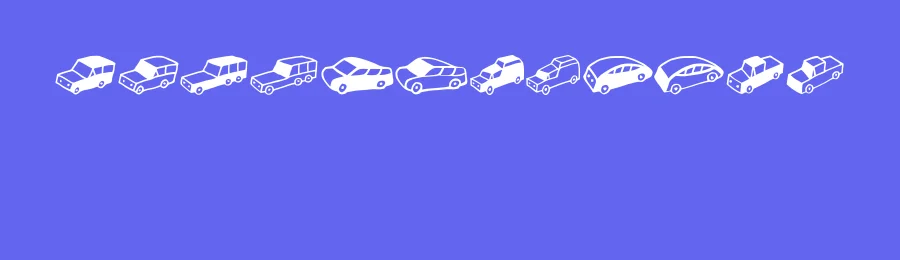 Automobiles by Vladimir Nikolic — Dingbats Font — thumbnail 3