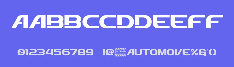 Automove by Din Studio — Display Font — thumbnail 3