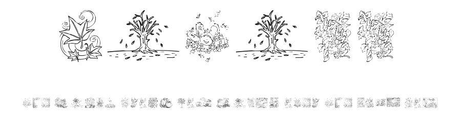 Autumm by Ding Bang — Dingbats Font