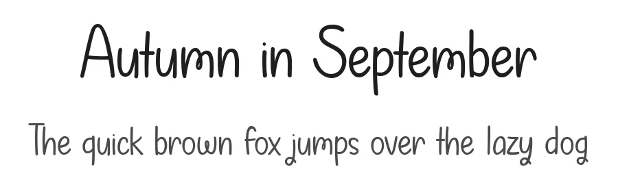 Autumn in September