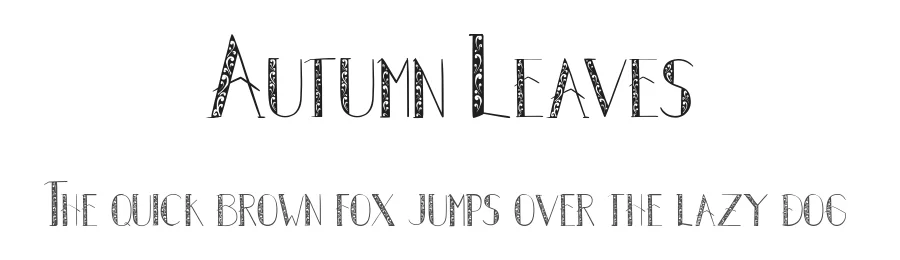 Autumn Leaves by madeDeduk โ Decorative Font