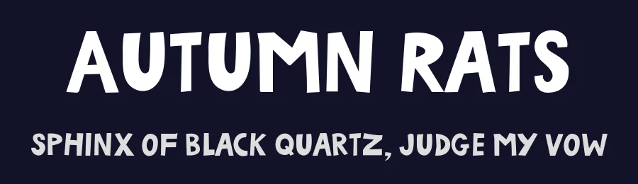 Autumn Rats by Carrot Rope — Decorative Font — thumbnail 2