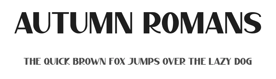 Autumn Romans by Gilang Ternadho — Sans Serif Font