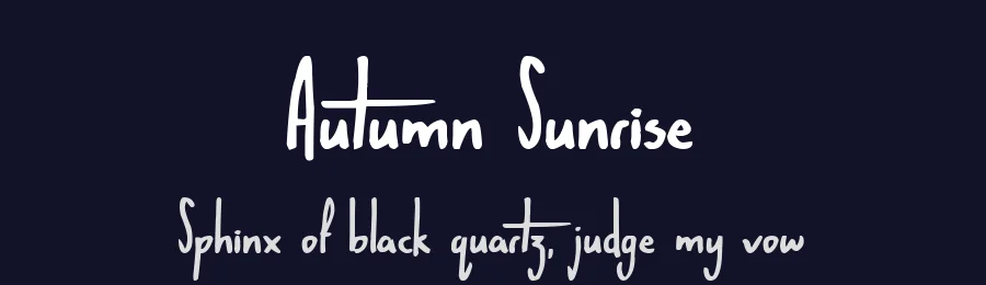 Autumn Sunrise by JSH creates — Script Handwritten Font — thumbnail 2