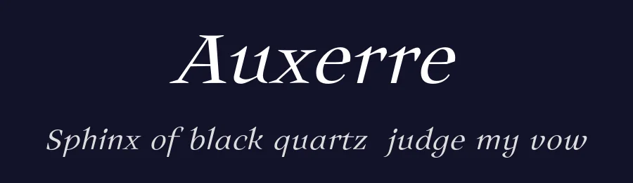 Auxerre by ingoFonts — Serif Font — thumbnail 2
