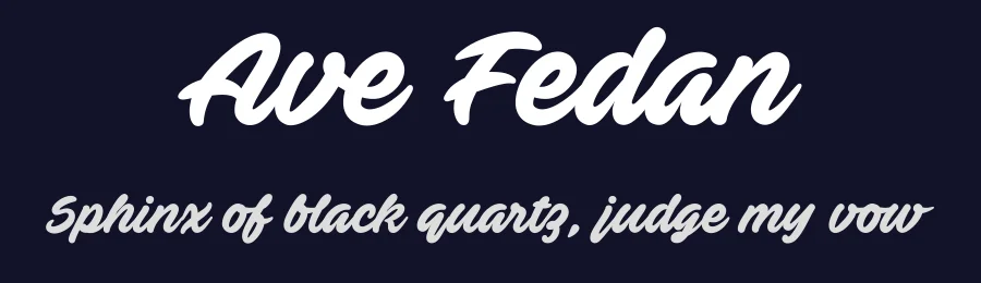 Ave Fedan by Måns Grebäck — Script Handwritten Font — thumbnail 2