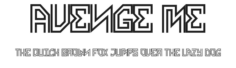 Avenge Me by Pennyzine — Display Font