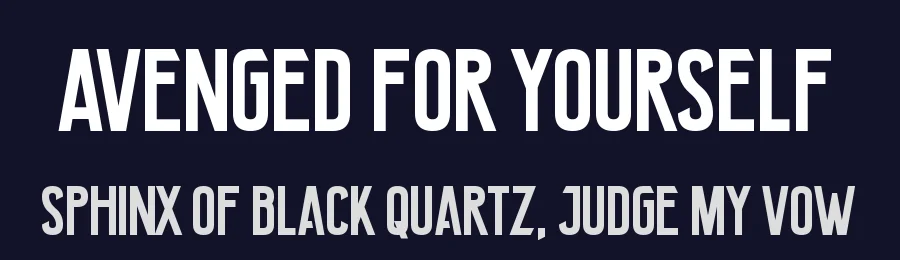 Avenged For Yourself by Chequered Ink — Sans Serif Font — thumbnail 2