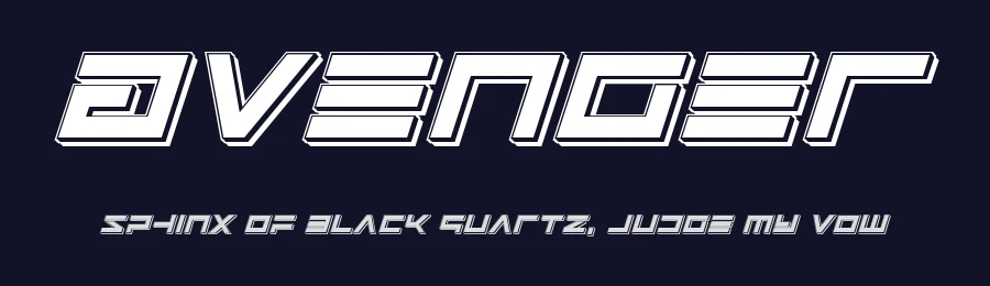 Avenger by Iconian Fonts — Display Font — thumbnail 2