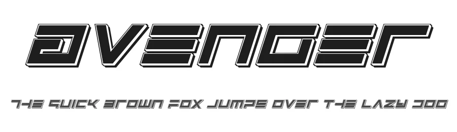 Avenger by Iconian Fonts — Display Font