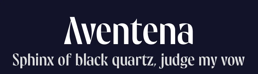 Aventena by Moka Type Studio — Decorative Font — thumbnail 2