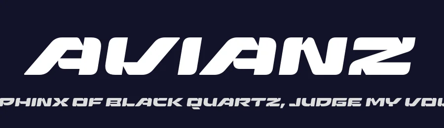 Avianz by Eko Bimantara — Display Font — thumbnail 2
