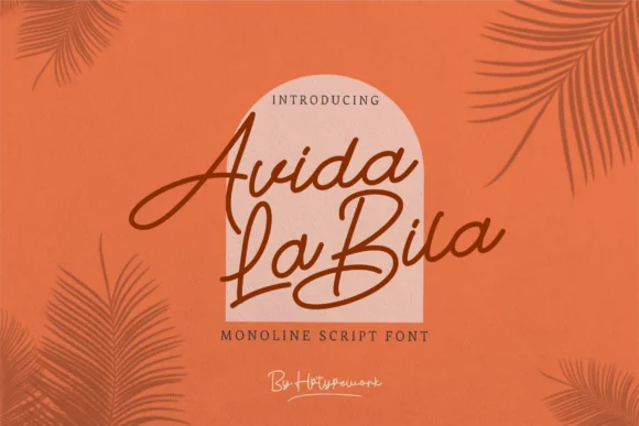 Avida La Bila Font by hptypework — Script Handwritten Font