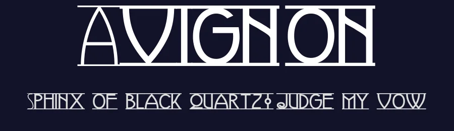 Avignon by Nick's Fonts — Decorative Font — thumbnail 2