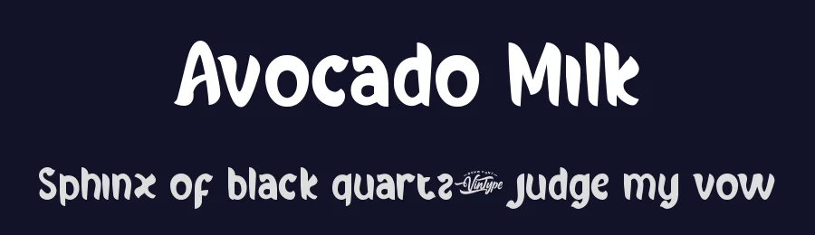 Avocado Milk by VinType — Decorative Font — thumbnail 2