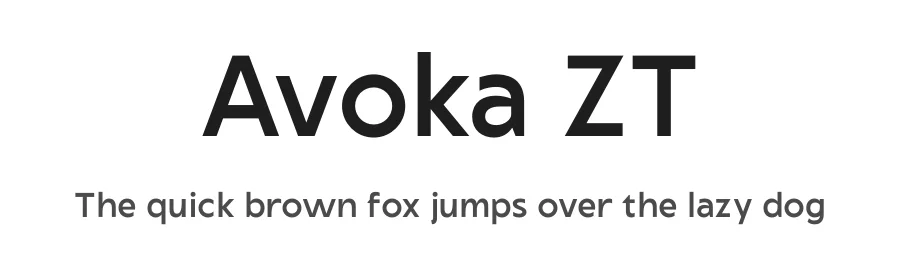 Avoka ZT by Sandi Dez — Sans Serif Font