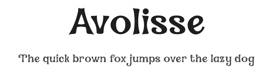 Avolisse by madeDeduk — Decorative Font