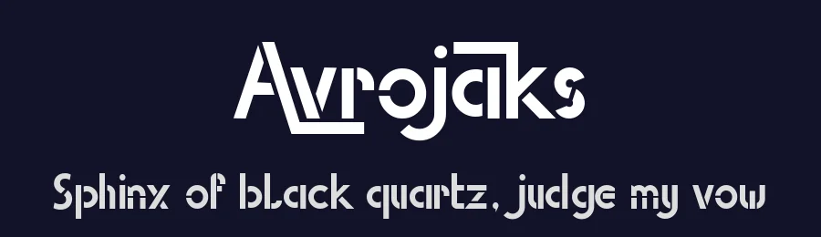 Avrojaks by Breh Creative — Decorative Font — thumbnail 2