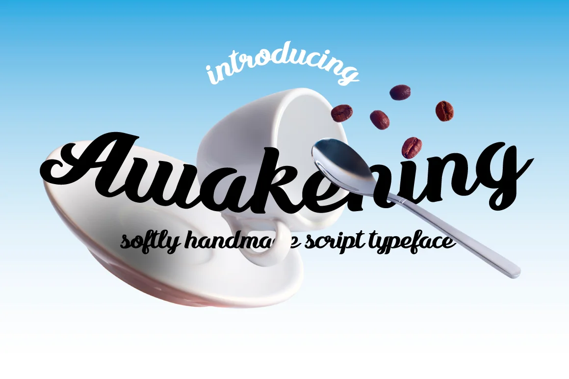 Awakening Font by NREY โ Script Handwritten Font