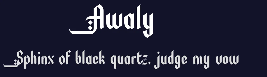 Awaly by Afkari Studio — Decorative Font — thumbnail 2