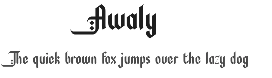 Awaly by Afkari Studio β Decorative Font