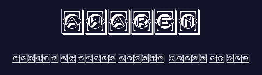 Awaren by Vladimir Nikolic — Decorative Font — thumbnail 2