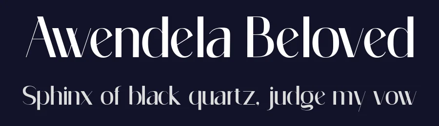 Awendela Beloved by Muksal Creative — Sans Serif Font — thumbnail 2