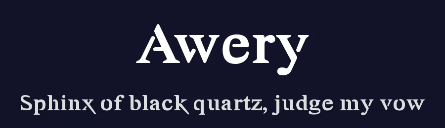 Awery by Typesgal — Decorative Font — thumbnail 2