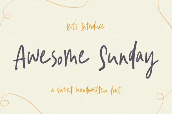 Awesome Sunday Font by Kotak Kuning Studio — Script Handwritten Font