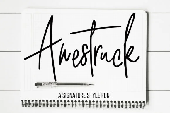 Awestruck Font by dansiedesign by dansiedesign — Script Handwritten Font