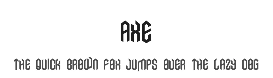 Axe by William  Bayley — Blackletter Font