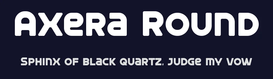 Axera Round by Yoga Perdana — Display Font — thumbnail 2