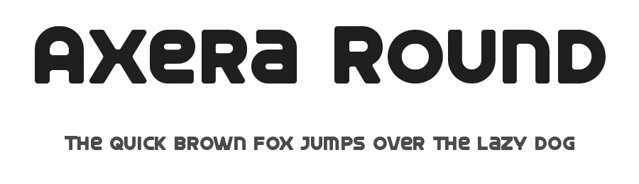 Axera Round by Yoga Perdana — Display Font