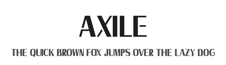 Axile by Md Shohail Bhuian — Sans Serif Font