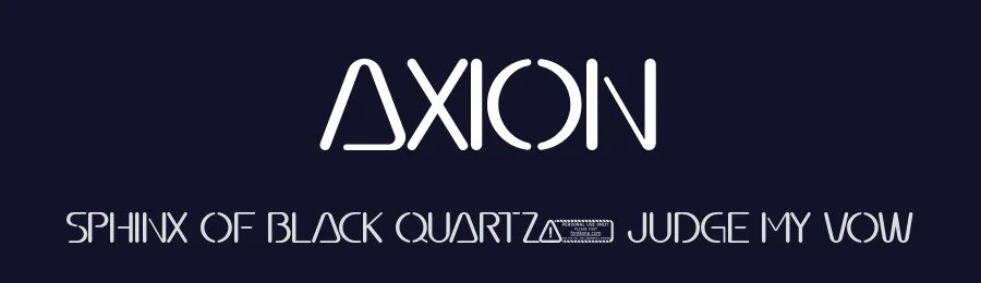 Axion by Kong Font — Display Font — thumbnail 2
