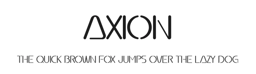 Axion by Kong Font — Display Font